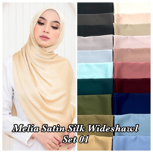 Milea Satin Silk Wideshawl